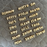 Mini Bubble Initial Name Necklace