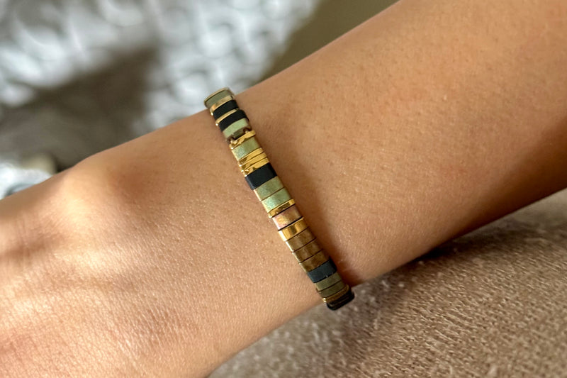 Sunlit Sage Tila Bracelet