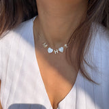 Three of us Pearl Heart necklace