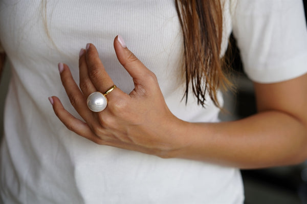 Oversized Pearl Ring