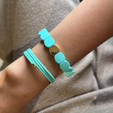 Set of 2 - Fresh Tide Stack - Halo and Candy Bracelet