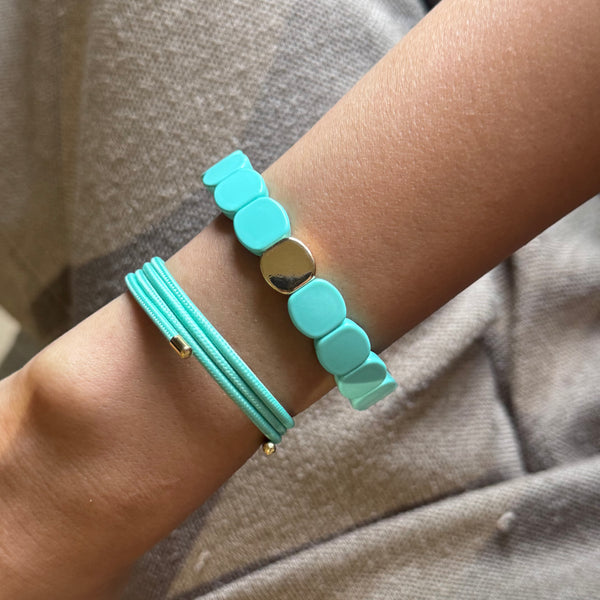 Set of 2 - Fresh Tide Stack - Halo and Candy Bracelet