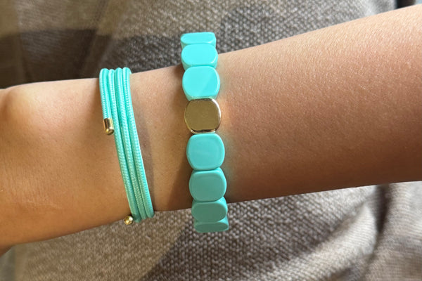Set of 2 - Fresh Tide Stack - Halo and Candy Bracelet