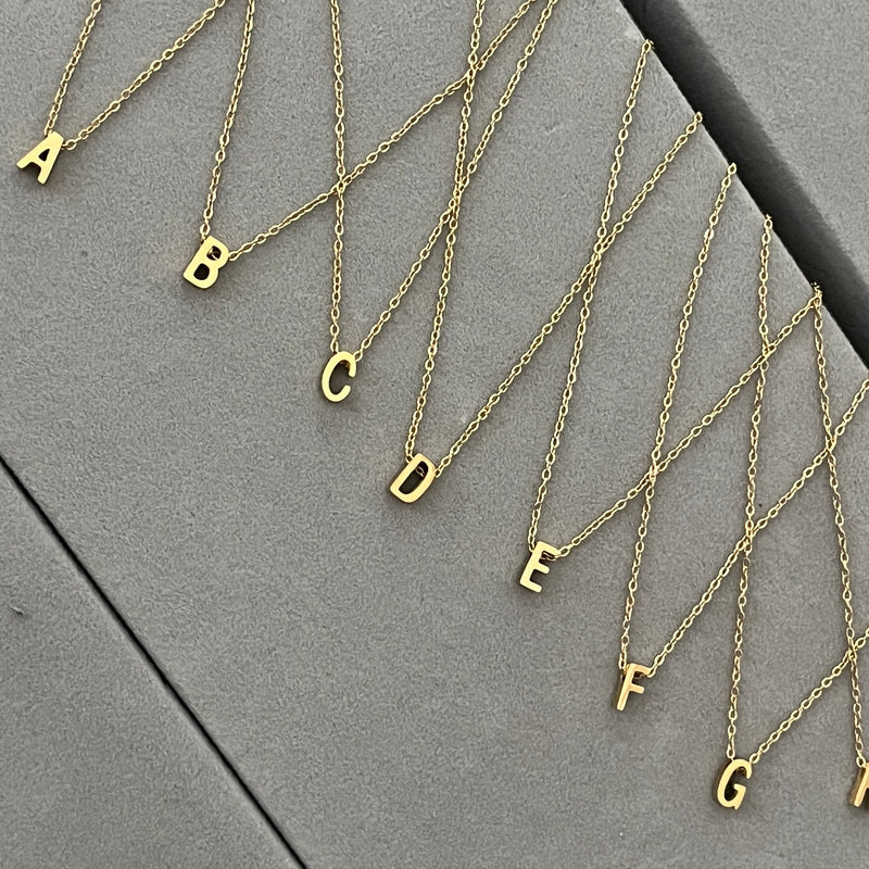 The Dainty Edit - Initial Necklace with Charm