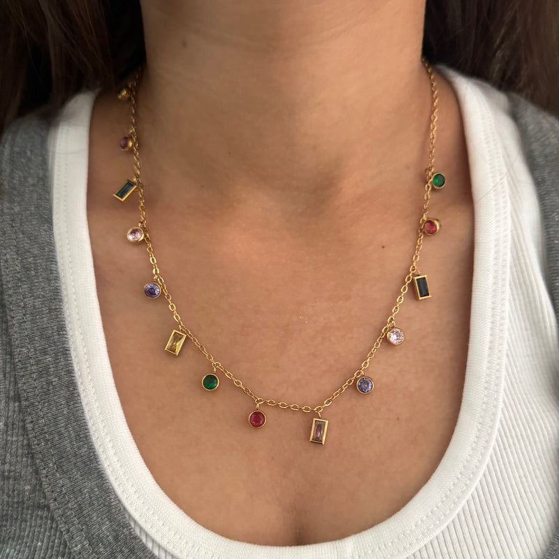 Multi Stone Starlight Necklace