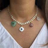 Personalised Meher Charm Necklace (Tennis Necklace)