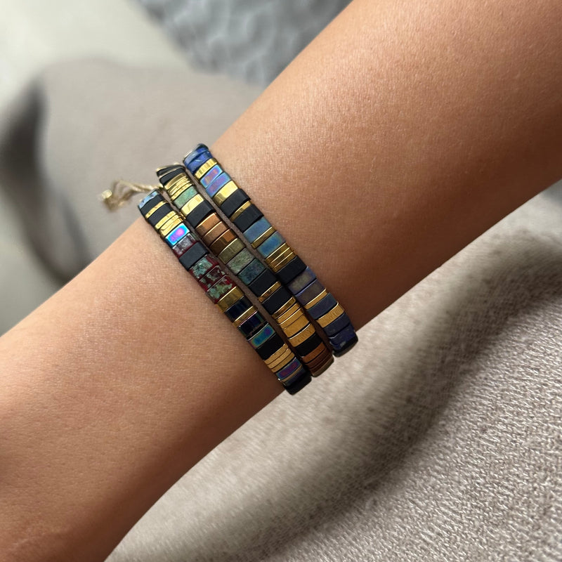 Set of 3 - Moonwave Tila Bracelets (Due to high demand ships after 8 business days)