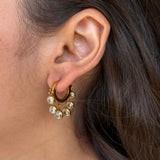 Champagne Cluster Hoops