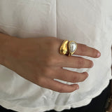 Water Drop Pearl Ring