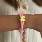 Bold Initial Braid Bracelet