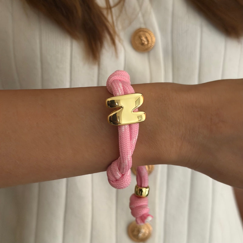 Bold Initial Braid Bracelet