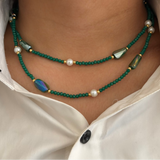 Emerald Ocean Layered Necklace