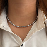 Lune Silver Magnetic Necklace