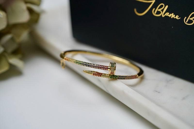 Multi-color nail edition cuff