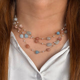 Ocean Petal Magnetic Necklace