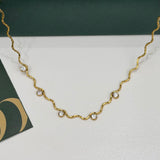 Luxe Wave Diamond Necklace