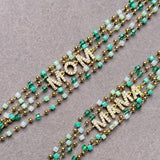 Mom & Mama Jade Green Magnetic Bracelet