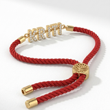 Adjustable Cord Name Rakhi Bracelet