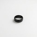 Midnight Stealth Brushed Steel Ring