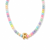 Set of 2 - Colorful Necklace and Bracelet with Initial (Newly Launched)