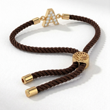 Cord Initial Rakhi Bracelet