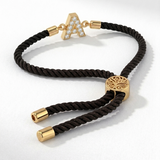 Cord Initial Rakhi Bracelet