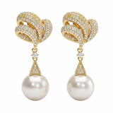 Sea Shell Pearl Earrings