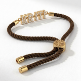 Adjustable Cord Name Rakhi Bracelet