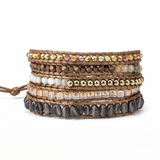 Champagne Beaded Wrap Bracelet (Bestseller)