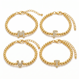 Gold Pop Initial Bracelet (Bestseller)