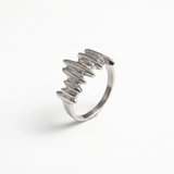 Silver Ripple Ring