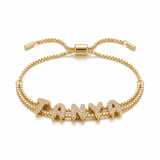 Mini Bubble Initial Name Bracelet  (Bestseller)