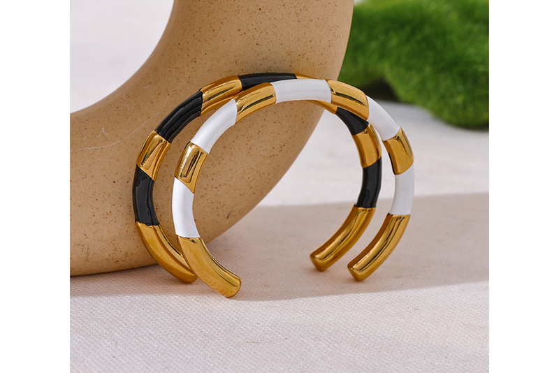 Enamel Monochrome Cuff