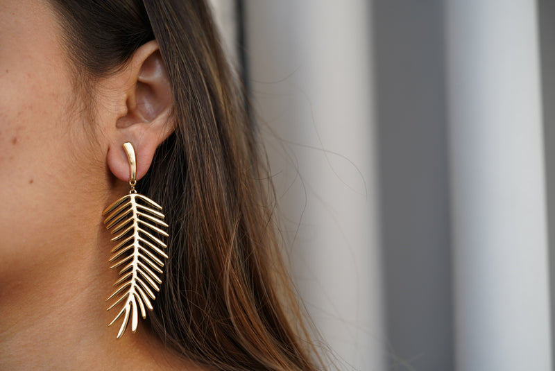 Leaf Drop Earrings