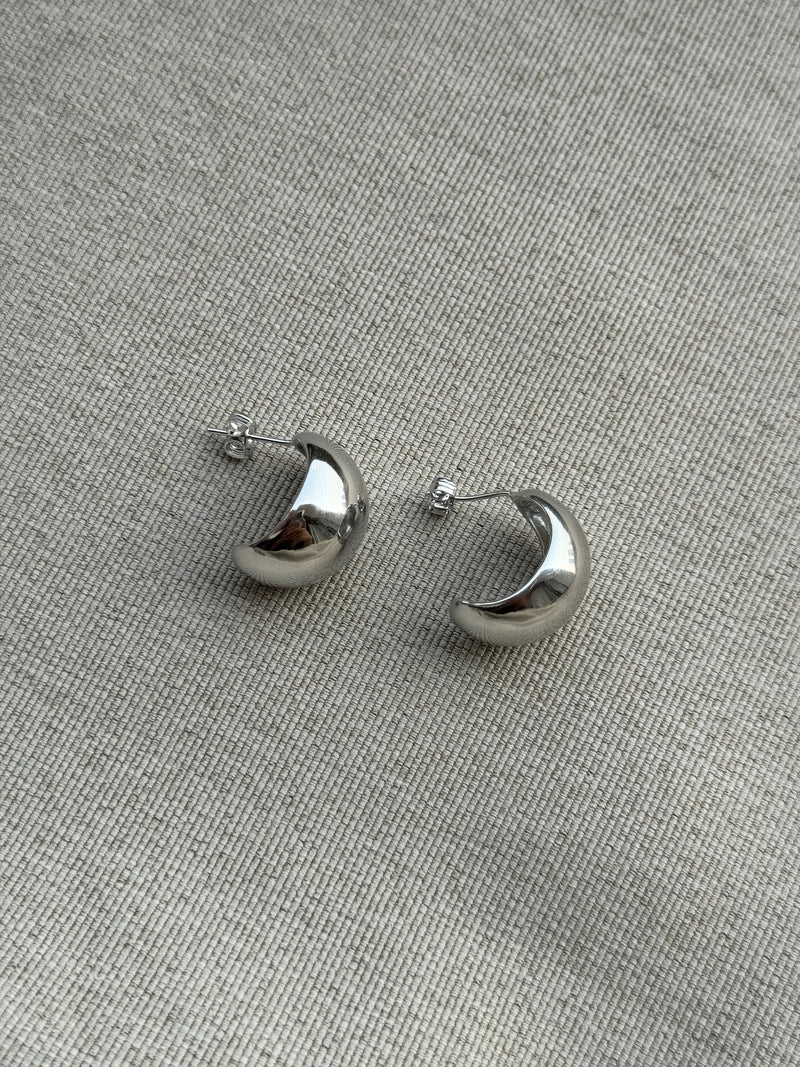 Dainty Half Moon Studs