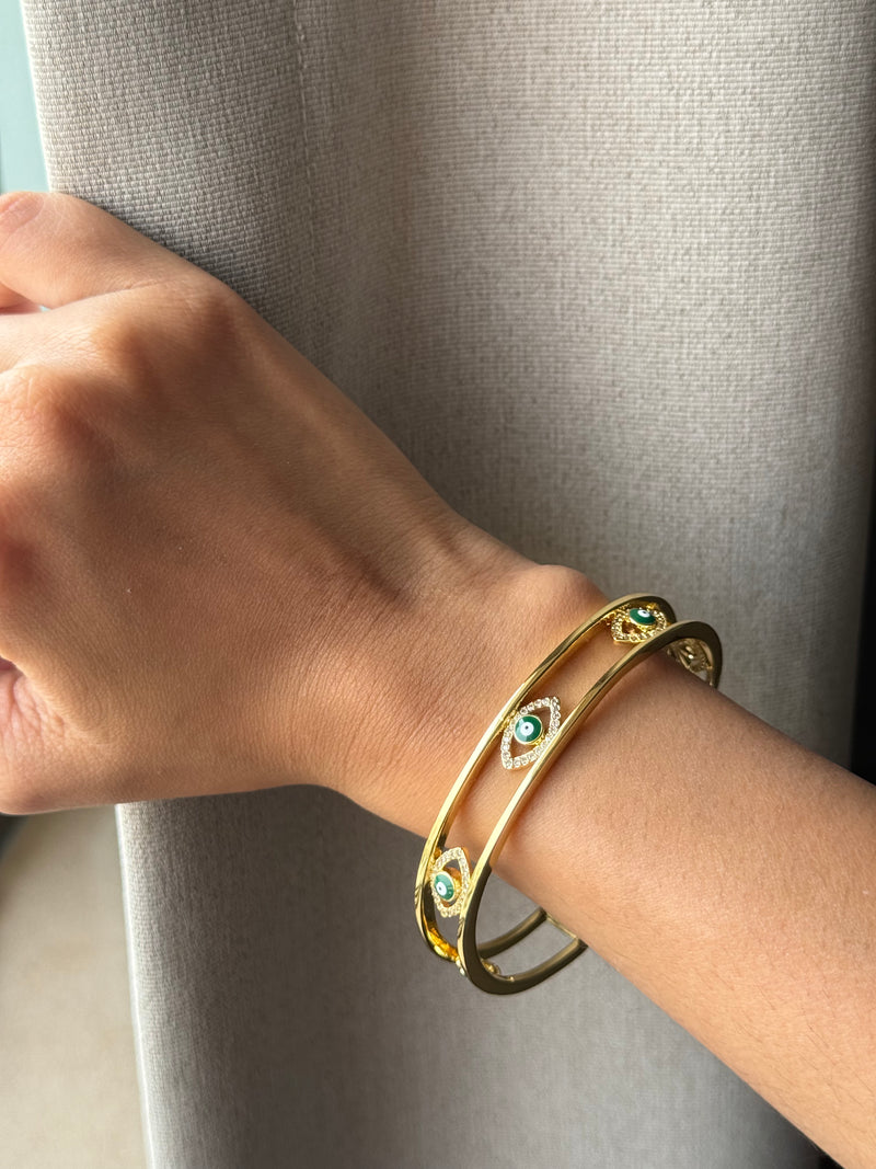 Evil Eye Stud Cuff