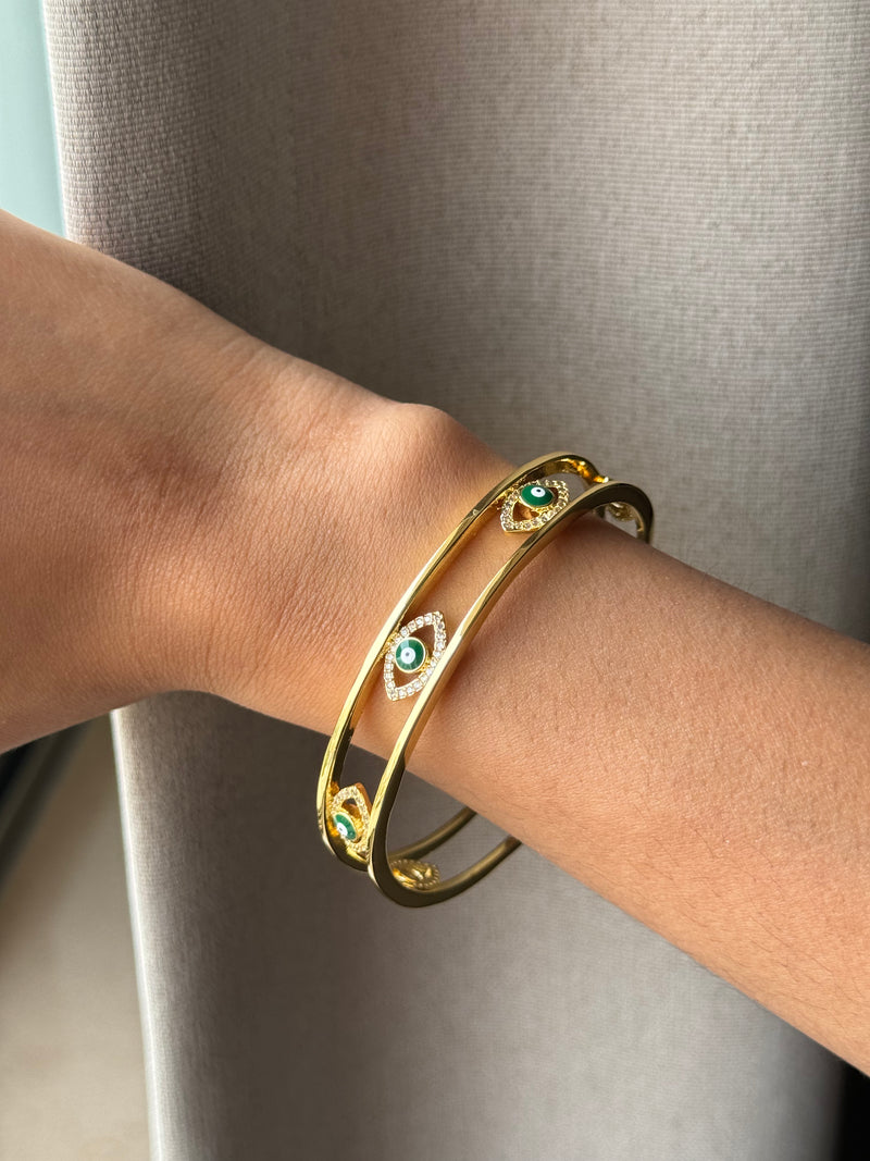 Evil Eye Stud Cuff
