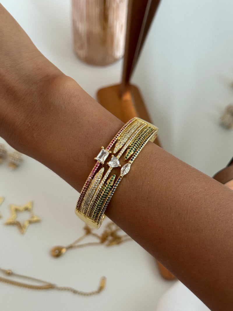 Multi Studded Crystal Bracelet