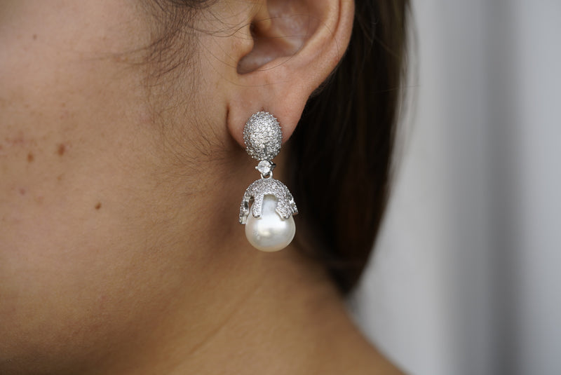 TearDrop Pearl Earrings