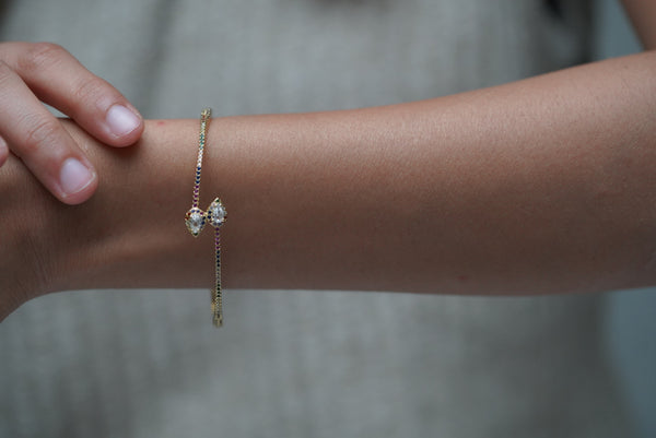Sleek Multi Stone Bracelet