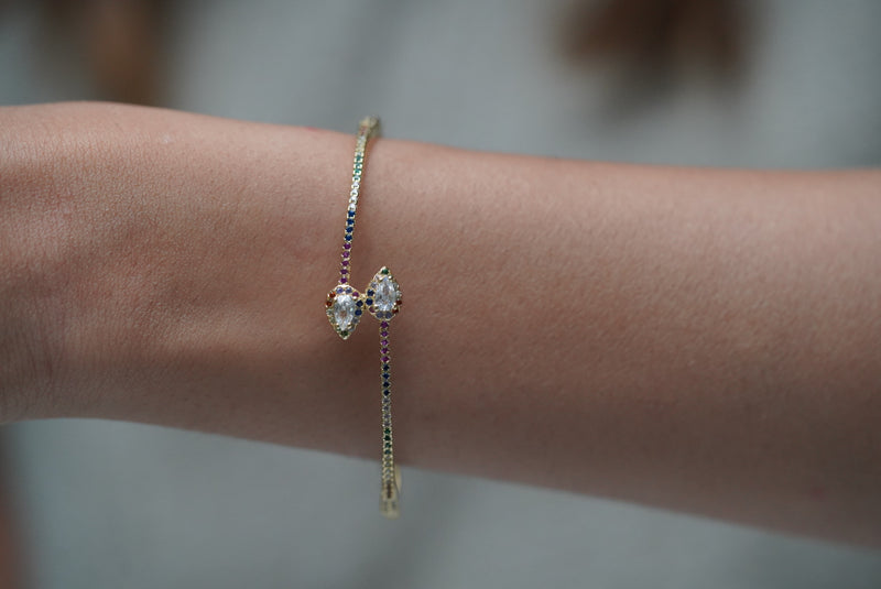 Sleek Multi Stone Bracelet