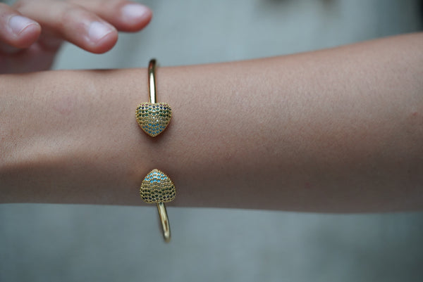 Sparkling Heart Bracelet