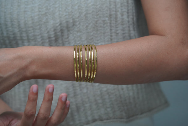 Solid Gold Stackable Cuff