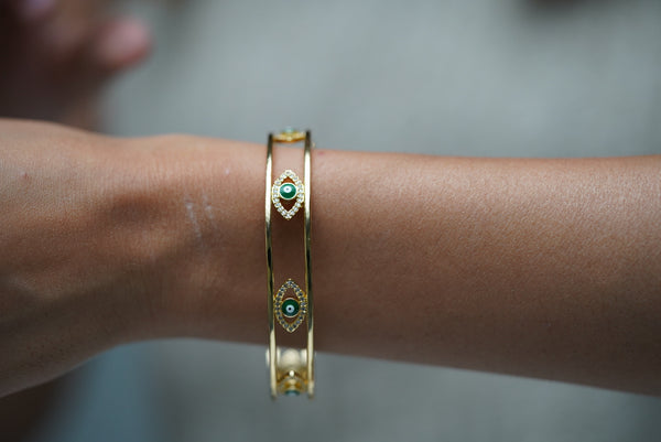 Evil Eye Stud Cuff