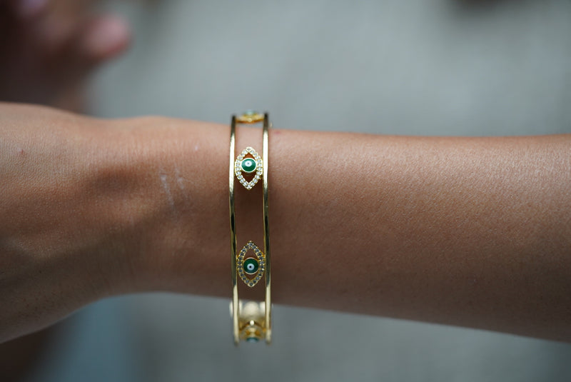 Evil Eye Stud Cuff