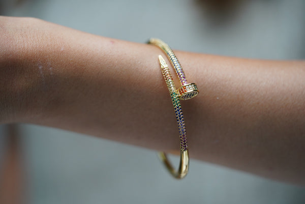 Multi-color nail edition cuff
