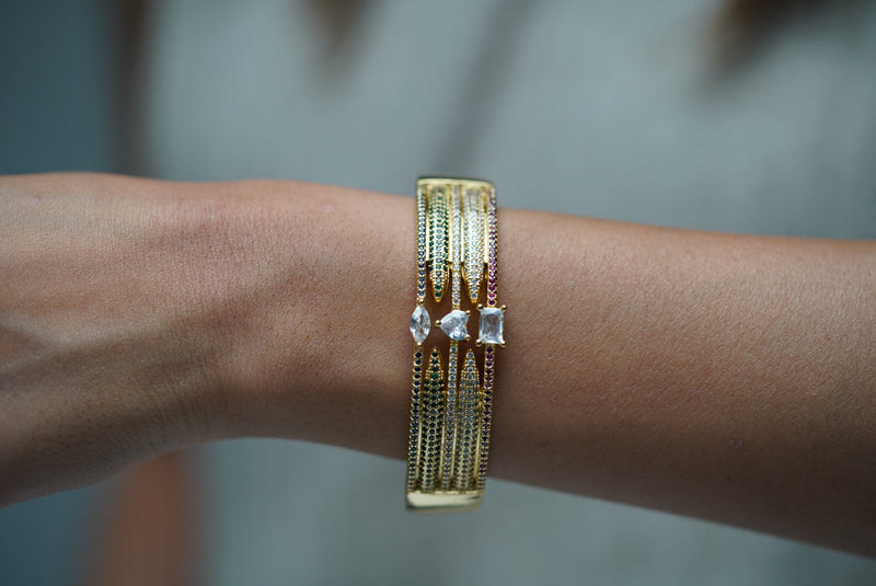 Multi Studded Crystal Bracelet