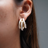 White Triple Hoop