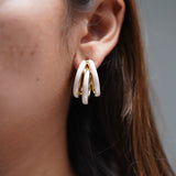 White Triple Hoop
