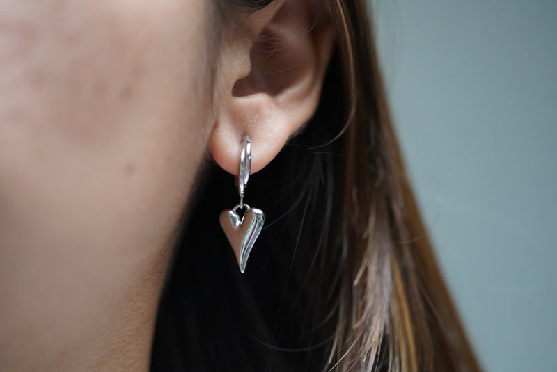 Drop Heart Hoops